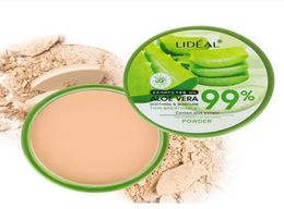 Nuevo 99 Aloe Vera base hidratante suave polvo prensado maquillaje corrector cubierta de poros blanqueamiento iluminar polvo facial 7939151