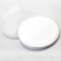 Posavasos de cerámica en blanco con sublimación, posavasos de cerámica blanca con impresión por transferencia de calor, posavasos térmicos personalizados, novedad, 9cm