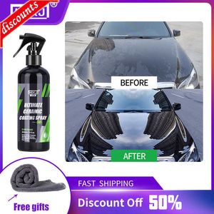 New 9H Ceramic Car Coating Hydrochromo Paint Care Nano Top Quick Coat Polymer Detail Protection Liquid Wax Car Care HGKJ S6