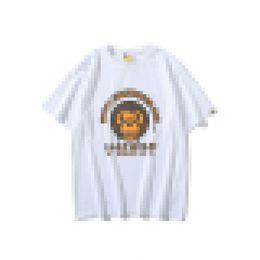 Nouveau T-shirt Chocolat Imprimé Tête de Singe A Bathing A Ape