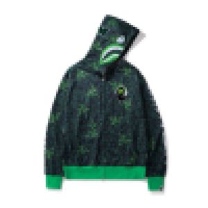 NOUVEAU A BATHING X Razer Shark Sweat à capuche zippé vert fluo