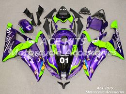 Carénage de moto Abs adapté à Yamaha YZF R6 2008 2009 2010 2011 2012 2013 2014 2015 R6 08-15, toutes sortes de couleurs, NO.1387, nouvelle collection