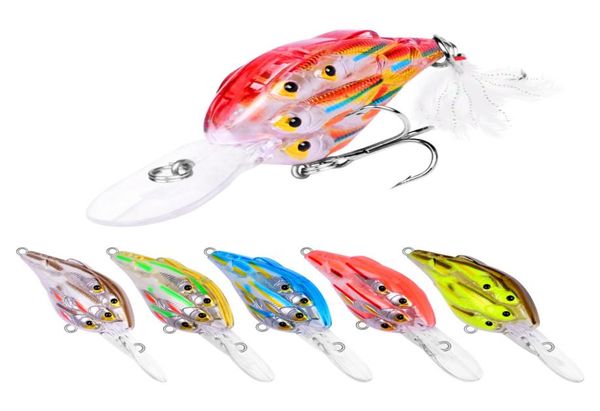 Nuevo señuelo de bajo láser Wobbler de plástico ABS 11 cm 125 g objetivo vivo peces realistas Swimbaits Crankbaits de agua dulce con paquete de caja Retal3573022