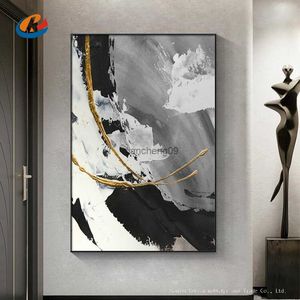 Nieuwe abstracte kunst decoratieve muurschildering canvas 100% handgemaakte aanpasbare olieverfschilderij woonkamer hotel restaurant opknoping foto