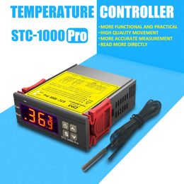 Nieuwe AC 110V 220V STC-1000 Digitale temperatuurregelaar Thermostaat Thermoregulator Incubator Relais LED 10A Verwarmingskoeling