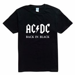 Nouveau AC DC groupe rock t-shirt hommes acdc graphique T-shirts impression décontracté t-shirt col rond Hip Hop à manches courtes coton Top202m