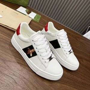 Nieuwe Ace Italië Luxe Sneakers Platform Lage Heren Dames Schoenen Vrijetijdskleding Trainers Geborduurd Ace Bee Wit Groen Rood 1977 Strepen Heren Schoen Wandelschoenen Sneaker 1.25 01