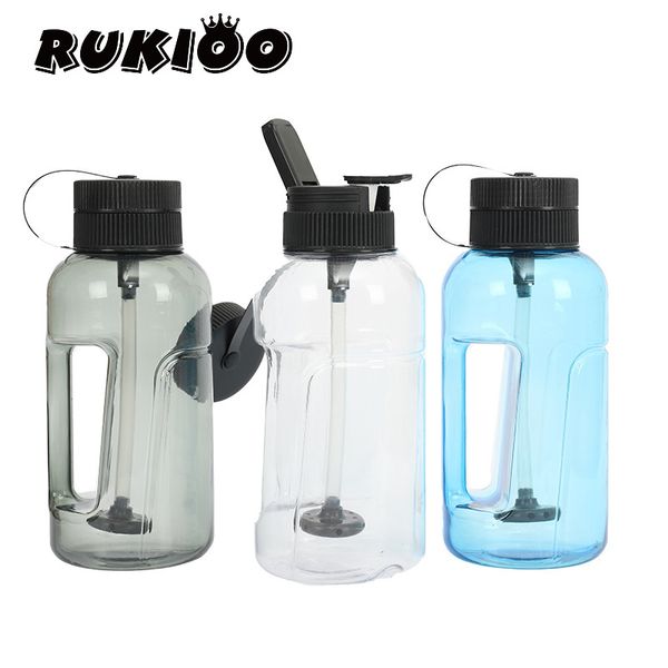 Nuevo Acrílico de gran capacidad Botella de agua Bong Juego de cachimba de plástico 1000 ml Pipa de agua Accesorios para fumar tabaco