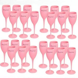NIEUWE Acryl Veuve Roze Oranje Champagne Fluiten Groothandel Partij Wijnglazen Cups FY5883 JY18