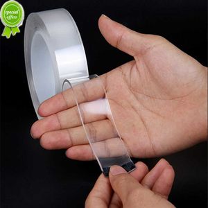 Nuevo Cinta selladora adhesiva súper fuerte cinta de doble cara reutilizable dos caras limpiable Nano pegamento acrílico Gadget pegatina cocina