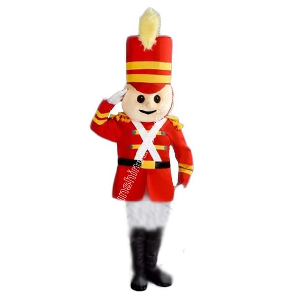 Nouveau adulte soldat britannique garçon mascotte Costume haut dessin animé thème personnage carnaval unisexe adultes taille noël fête d'anniversaire tenue de plein air costume