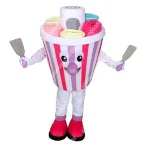 Nuevo adulto Characte Cute factory Lovely colorido Ice Cream Mascot Costume Halloween Christmas Dress Full Body Props Outfit Mascot Costume