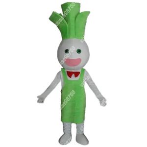 Nouveau Costume de mascotte d'échalote mignon de caractère adulte Halloween robe de noël accessoires complets du corps tenue Costume de mascotte