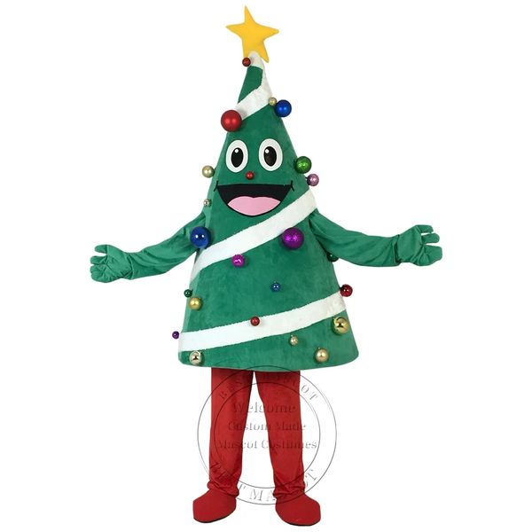 Nouveau Costume de mascotte d'arbre de noël adulte thème déguisement tenue publicité