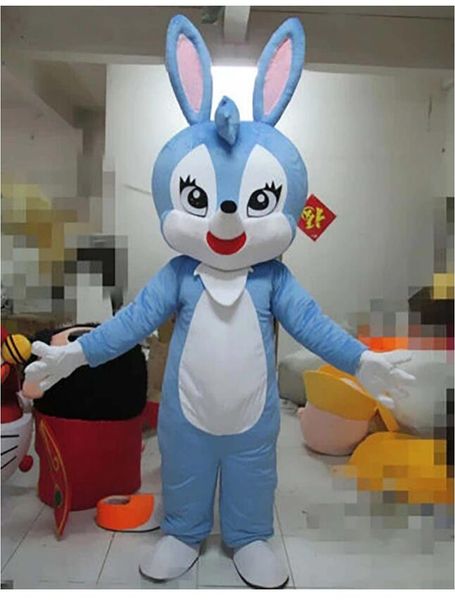 Nouveau Adulte mousse lapin de pâques lapin fantaisie dessin animé mascotte Costume en peluche noël déguisement Halloween