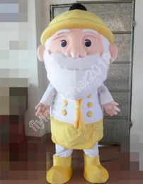 Nieuwe volwassen opa -mascotte kostuum aanpassen cartoon anime thema karakter volwassen maat kerst verjaardagskostuums