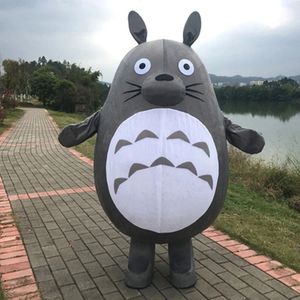 Nouveau Adulte Halloween Noël Totoro Mascotte Fantaisie Dessin Animé Mascotte Costume En Peluche Déguisement Mascotte Costume