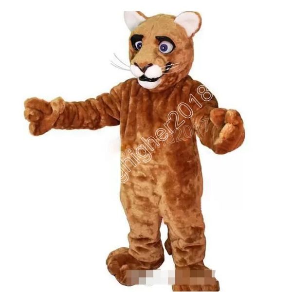 Nouveau Costume de mascotte léopard adulte personnaliser personnage de thème de dessin animé taille adulte Costumes d'anniversaire de noël