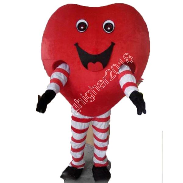 Costume de mascotte coeur d'amour pour adulte, personnalisé, personnage de dessin animé, taille adulte, Costumes de noël et d'anniversaire, nouvelle collection