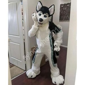 Nuevo disfraz de mascota de perro Husky de lobo blanco encantador para adultos personalizar dibujos animados Anime tema personaje adulto tamaño Navidad cumpleaños disfraces