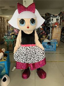 Nouveau Adulte luxe mignon fille poupée mascotte Costume personnage de dessin animé déguisement fête Festival célébration