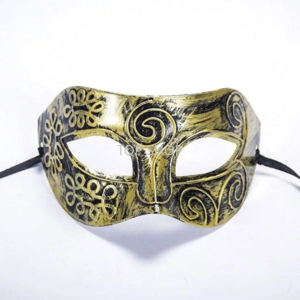 Nouveau adulte hommes rétro gladiateur romain mascarade masques Vintage masque carnaval masque hommes Halloween Costume fête masque EE