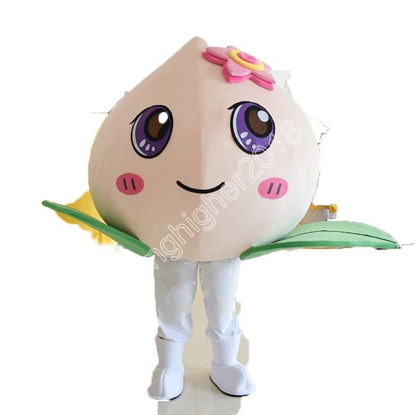 Nuevo disfraz de mascota melocotón para adultos, personaje personalizado de dibujos animados de Anime, disfraces de cumpleaños de Navidad de tamaño adulto