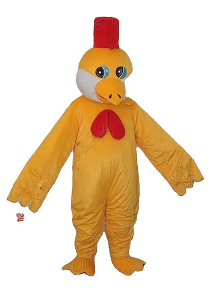 Nuevo Disfraz mascota pollo de dibujos animados profesional para adultos, vestido elegante de Navidad para fiesta, Halloween