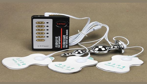 Nuevo Kit de descarga Anal eléctrica de pulso para adultos, masaje de clítoris, parche estimulador, tapón Anal para vagina, juguete sexual 2902062