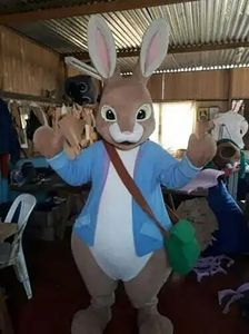 Nouveau costume de mascotte de lapin de Pâques adultes