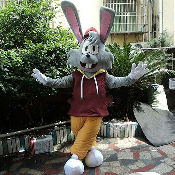 Nuevo Disfraz de Mascota de conejo para adultos, vestido de Halloween y Navidad, accesorios para el cuerpo, traje para fiesta de cumpleaños, Día de San Valentín