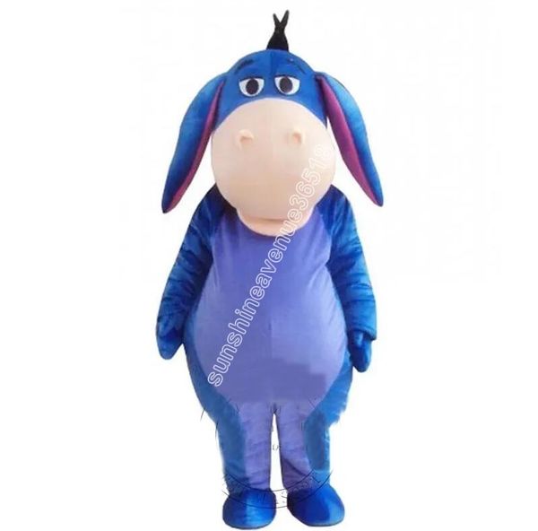 Nouveau Adulte réaliste léger âne mascotte Costume personnalisé fantaisie costume thème déguisement