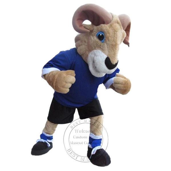 Nuevo disfraz de mascota de carnero deportivo para adultos, ropa de actuación de Carnaval, mascota de escuela secundaria, disfraz de felpa