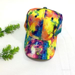 Chapeau teint par cravate pour adultes, casquette de baseball tendance, chapeau de sport à ventilation, 8 styles, fournitures de fête T2C5312