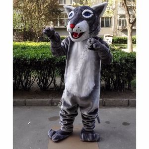 Nouveau Costume de mascotte de chat sauvage adulte personnage de thème de dessin animé Carnaval unisexe Halloween fête d'anniversaire fantaisie tenue de plein air pour hommes femmes
