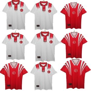 Turquie Retro Soccer Jersey Accueil 96 98 Hakan Rustu Basturk Tosun Arda Kalhanos UGC Chemise Burak Chemists Day Turkiye National Team homme Chemises de football