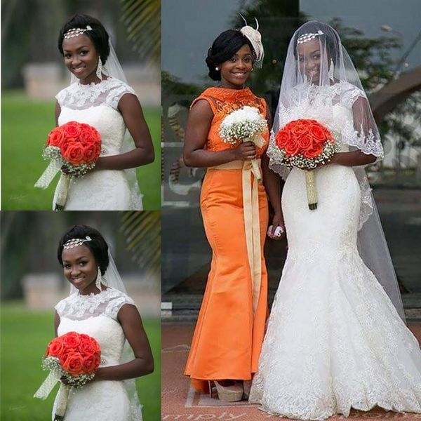 NOUVEAU Africain Robes de mariée de sirène