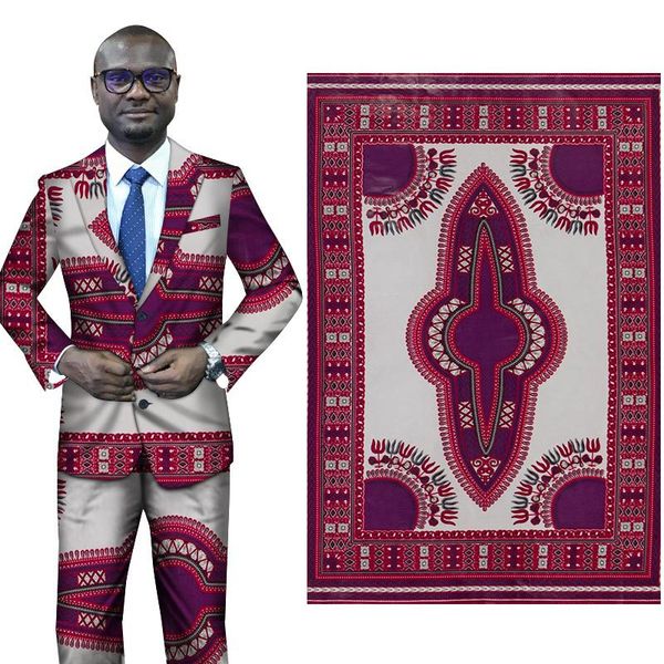 nouveau costume africain tissus de costume national pour la robe impression géométrique polyester batik tissu imprimé 6 mètres en gros Binta Real Wax Prints