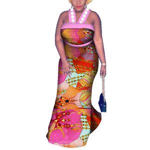 Nieuwe Afrikaanse vrouw jurken enkellengte Afrikaanse print jurk Dashiki Afrikaanse jurken voor vrouwen plus size Afrika stijlen WY4025
