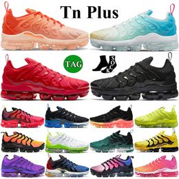 TN Plus Hardloopschoenen Heren Dames Vapores Trainers Triple Black Tennisbal USA Gradients USA Cherry Hyper Violet Olive Lemon Lime Maxes Outdoor Sneakers Eur 36-45