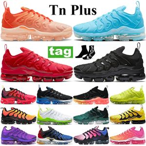 TN Plus Chaussures Chaussures hommes Femmes Designer Sneakers University Blue Triple Black Red Orange Gradient Tennis Ball Cherry Lemon Lime Olive Trainers Outdoor Trainers 36-45