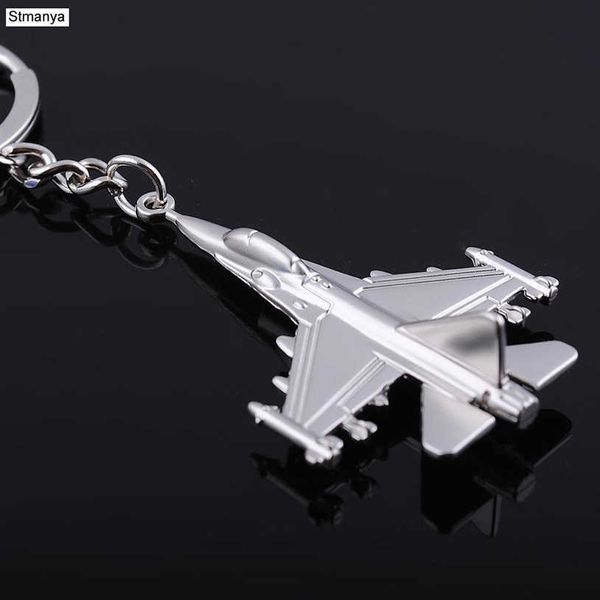 Nouveau avion métal porte-clés avion porte-clés cadeau voiture porte-clés sac classique porte-clés pendentif fête cadeau bijoux G1019