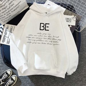 Nuevo álbum BE Printed Harajuku Hoodies Kpop estilo coreano sudadera suelta moda coreana Hip Hop Pullover All-match mujeres Hoodies X0629