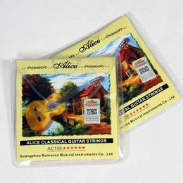Nuevas cuerdas de guitarra clásica de Alice Clear Nylon Strings Electric Guitar Amplifier Picks Accesorios de guitarra