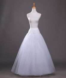 Nieuwe ALine Tule 4 Lagen Bruids Petticoat Bruid Accessoires Crinoline Onderrok Slips Vloerlengte6831222