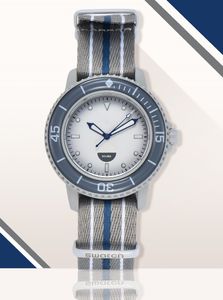 Nouvelle qualité en alliage montre marine montre pour hommes montre biocéramique haute qualité pleine fonction océan antarctique Pacifique montre indienne montre de mouvement de créateur