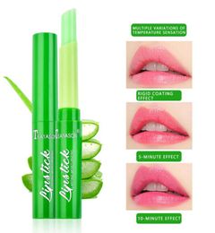 Nieuwe aloë lipgloss lippenstift temperatuur kleurverandering lip hydraterende teaayason aloë vera lipstick9553226