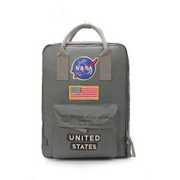 Nouvelle entreprise Alpha beignet Marque NASA Sac à dos Drapeau national Designer Sac à dos Hommes Femmes Designer Unisexe Étudiants Sacs moto 314I