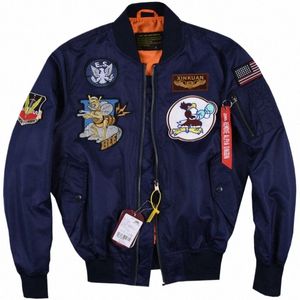Nuevo Alpha Martin Autumn Spring Jacket Military Tactical Men Flight Bomber Jacket Varsity College Pilot Force Air Force Coats Y4ti#