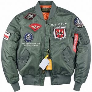 Nouveau Alpha Martin Winter Épaissir Flight Pilot Jacket Veste tactique militaire pour hommes Cargo Army Coupe-vent Manteau de baseball Vêtements d'extérieur B9qT #